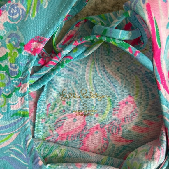 Lilly Pulitzer Kristen Colorful Sleeveless Dress with Ruffle Hem - Picture 6 of 12